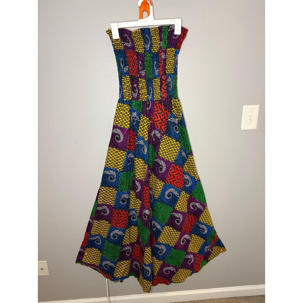 African Ankara Long Tube Maxi Dress